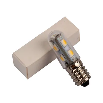 Kold Hvid Mini E14 LED-Lamper 5050 SMD 1.5 W Krystal Lysekrone 220V Spotlight Majs Pærer Vedhæng Køleskab Køleskab Lys