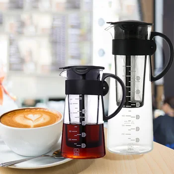 Kolde Brygge Kaffe Filter Pot Maker Bærbare Glas Varmeandig Isen Drypper Kaffe Filter Kop Mokka Tekande Kaffemaskine, Elkedel