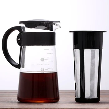 Kolde Brygge Kaffe Filter Pot Maker Bærbare Glas Varmeandig Isen Drypper Kaffe Filter Kop Mokka Tekande Kaffemaskine, Elkedel