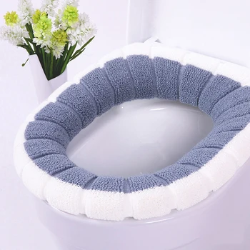 Kontrasterende dobbelt-to-farve græskar-formet varm søde toilet pude toilet sæde toilet dække universelle åndbar