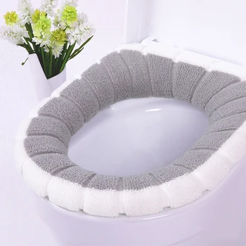 Kontrasterende dobbelt-to-farve græskar-formet varm søde toilet pude toilet sæde toilet dække universelle åndbar