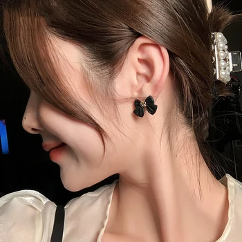 Koreansk Mode Elegant Sort Vilde butterfly Øreringe til Kvinder 2021 Nye Klassiske Sexet Pige Smykker Part Øreringe Lange Tilbehør