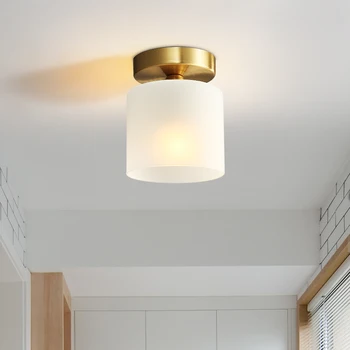 Korridor lampe kobber Amerikanske lille loft lampe moderne enkel personlighed kreative veranda lampe korridor lampe husstand lampe