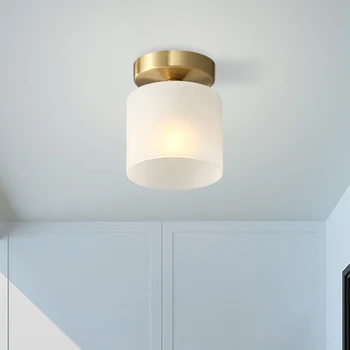 Korridor lampe kobber Amerikanske lille loft lampe moderne enkel personlighed kreative veranda lampe korridor lampe husstand lampe