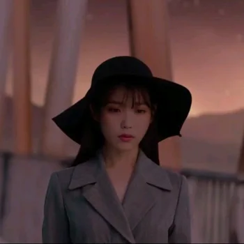 Kpop IU Lee Eun Ji efterår mode grå lange ærmer jakke, frakke og elegant knælang nederdel kvinder Evening party To-delt sæt