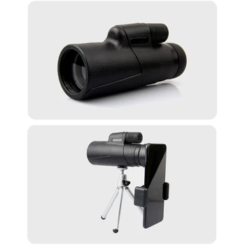 Kraftfuld 12X50 Monokulare Teleskop Lomme Night Vision Goggles for Udendørs Sport, Vandreture, Jagt, Turisme