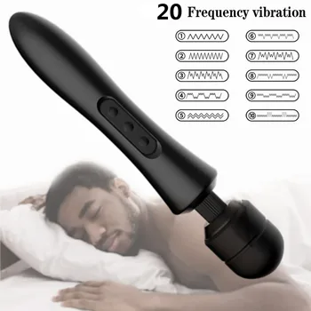 Kraftfuld Masturbator Wand Vibrator Magic Massager Kvindelige Krop Massage AV Produkter USB-Genopladelige Vibratorer Sex Legetøj Til Kvinder