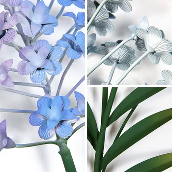 Kreativ og moderne 3D blomster, Rum udsmykning æstetiske Simulering plante Værelses indretning, boligindretning væggen hænger Metal håndværk i hjemmet indretning