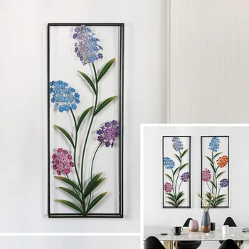 Kreativ og moderne 3D blomster, Rum udsmykning æstetiske Simulering plante Værelses indretning, boligindretning væggen hænger Metal håndværk i hjemmet indretning