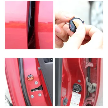 Kreative Bil Døren advarselslamper Søde Mariehøne Form Blinkende LED Bil Dør Åben, Sikkerhed Lamper Trådløse antikollisionslys