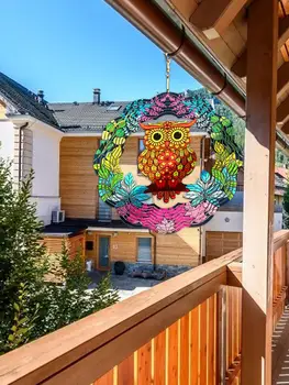 Kreative Enkle Stil Roterende Wind Chime 3D Rustfrit Stål Metal Hjem Have Kontor Hængende Dekorationer