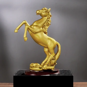 Kreative Gyldne Hest til Succes Harpiks Håndværk Ornamenter Kontor Vin Kabinet Smykker, boligmontering