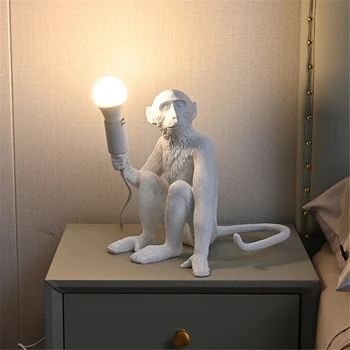 Kreative Harpiks Abe Lampe LED bordlamper Hjem til Moderne Hamp Reb Loft Bruser Lys Soveværelse sengelampe, Indendørs Indretning, Belysning