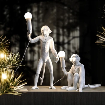 Kreative Harpiks Abe Lampe LED bordlamper Hjem til Moderne Hamp Reb Loft Bruser Lys Soveværelse sengelampe, Indendørs Indretning, Belysning