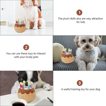 Kreative Plys Fødselsdag Kage Pet Slibning Legetøj Fødselsdag Forsyninger