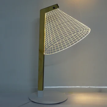 Kreative Tre-Dimensionelle Træ Stå, Lille bordlampe, Acryl LED Nat Lys
