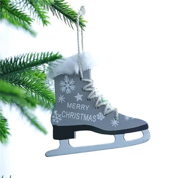 Kreative Træ-Julepynt Santa Claus Angel Xmas Tree Vedhæng Jule Dekorationer Til Hjemmet Nytår Jul 2021