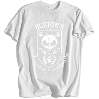 Kreativitet Sved Tøj Burton ' s School Of Nightmares Print Mand Tshirt Herre Hip Hop T-Shirts Personlighed Casual Toppe Kohpweran
