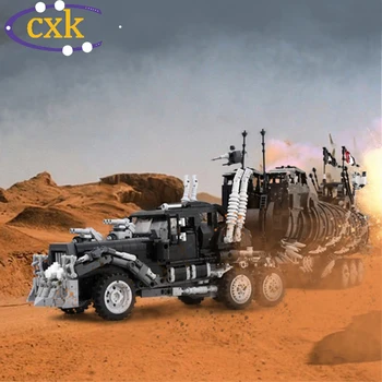 Krig Rig Mad Max Film Køretøj byggesten MOC højteknologisk Interceptor Bil Model Modificeret Lastbil med Mursten, Legetøj Til Børn, Gaver