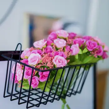 Kunstigt Mini Rose Buket Blomster Til Bryllup Home Decor U4L6