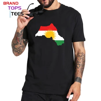 Kurdistan Flag, T-Shirts til Mænd Unikt Tøj Til Ungdom Korte Ærmer Bomuld Besætning Hals Toppe Tee Mand Patriotiske Kurdistan kort T-shirt