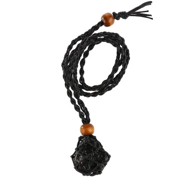Kvarts Krystal Sten Halskæde med Strik Ledningen Indianere Amuletter Vedhæng Smykker Gave til Kvinder, Mænd TT@88