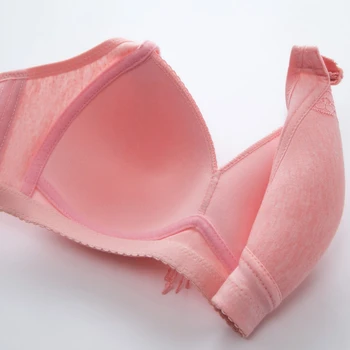 Kvinder Plus Size Full Cup Wire Gratis Bomuld Bra Brystholder Damer Postpartum Brystet Push Up Anti-Sagging Samlet Undertøj
