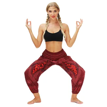 Kvinder Print Yoga Bukser Løs Harem Trænings-Og Kører Sport Bukser Hurtig Tør Høj Talje Stranden Bukser, Underbukser Harem Bukser A20