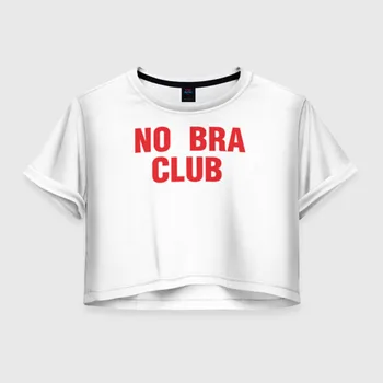 Kvinder T-shirt crop-top 3D 