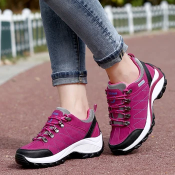 Kvinder travesko Højde Stigende Let Damer Sneakers Walking Sko til Piger Gym Sport Sko Stor Størrelse 35-42