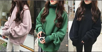 Kvinder Vinteren Varme Hættetrøjer Ensfarvet Sweatshirt Top Langærmet Rullekrave, Sweatshirts Og Pullover Mænds Streetwear 2020