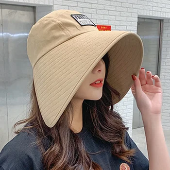 Kvinders Mode Fisherman ' s Hat Folde Udendørs Hat, Stor Randen Dobbelt-sidet solhat