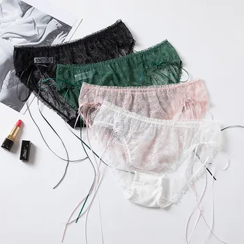 Kvinders Trusser Sexet Undertøj Brasilianske Tanga Lace G-string Problemfri Lav Talje Kvindelige Underpant Undertøj Gennemsigtige Stropper