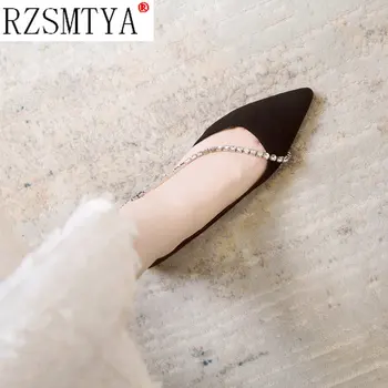 Kæden Designer Sko Kvinde Læder Slip på Lejligheder Sko Caual Loafers Damer Femme Sko Shoes De Mujer