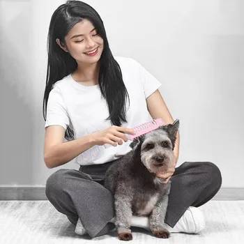 Kæledyr Hund Børste Cat Grooming Forsyninger UV-Sterilisering Pet Hair Remover Insekt Fjernelse Kat Børste Til Flydende Hår Massage Hunde