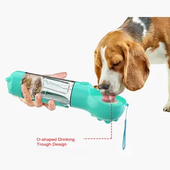 Kæledyr Hund Vandflaske Indfødningsskål Bærbare Vand, Mad Flaske Kat, Kæledyr Udendørs Rejse Drikke Fodring Dispenser Pet Supplies