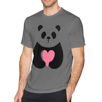 Kærlighed Fra Panda-Shirts til Mænd Graphic Tee Mode Afslappet Slim Fit Top