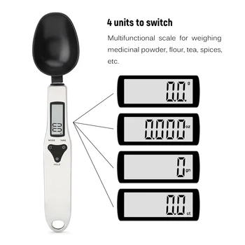 Køkken måleske 300 g 500 g/0,1 g Præcise Elektroniske Spoon Skala LCD-Display køkkenvægt Bagning Bruge Digitale Balance