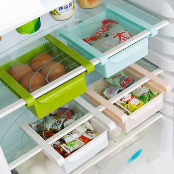 Køleskab til Opbevaring Arrangør Fryser Arrangør Køleskab Storage Rack Hylde og Skuffe til opbevaring organizer til køkken