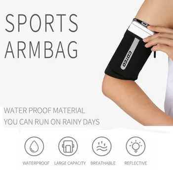 Kører Mobiltelefon Arm Taske Elastiske Arme Sæt Organ Sport Ærmer Reflekterende Håndled Bag Hot Sell