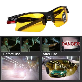 Kørsel Night Vision Solbriller Udendørs Sports Briller til Ridning 3106 Vindtæt Beskyttelse af Øjne Solbriller Night Vision Goggles