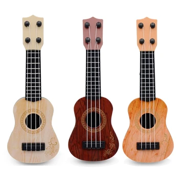 L9CD Mini Guitar Ukulele Legetøj til Børn Børn musikinstrumenter Pædagogisk Legetøj for Begyndere 4 Strenge Holde Toner