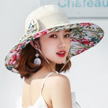 Lady Beach Sun Hat Sommer Hat Til Kvinder Superlarge Fyldt Til Randen Af Stranden I Cap Solhat Kvindelige England Style Piger Bue Fedora Hat