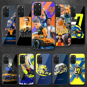 Lando Norris F1 Racing Hærdet Glas Telefonen Case Cover Til Samsung Galaxy Note S 8 9 10 20 21 E Plus Ultra M 31 51 FE Tilbage