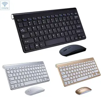 L&PC-Ultra-Tynd Business Trådløst Tastatur Og Mus Combo 2,4 G Wireless Mouse For Windows Andriod Tv-Box-Desktop-PC-Engros