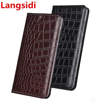 Langsidi luksus ægte læder magnetisk flip case-kortholderen coque til Sony Xperia Z5 Compact/Sony Xperia Z5 læder cover