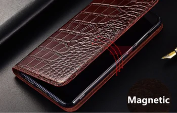 Langsidi luksus ægte læder magnetisk flip case-kortholderen coque til Sony Xperia Z5 Compact/Sony Xperia Z5 læder cover