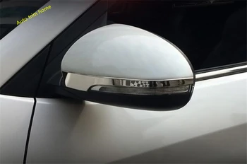 Lapetus Side Døren Bakspejlet Streamer Strip Dække Trim Fit For Hyundai Tucson 2016 - 2020 Rustfrit Stål Auto Tilbehør