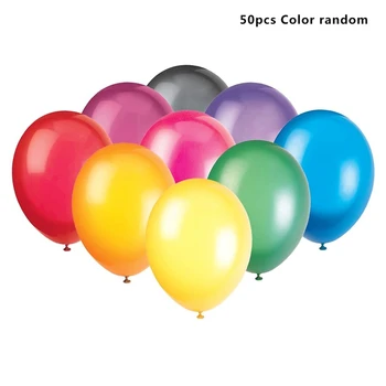 Latex Balloner 50stk 1 pose 12 tommer Fødselsdag Dekoration Baby Brusebad Indretning Bolde Fødselsdag balloner Solid farve Til fødselsdagsfest