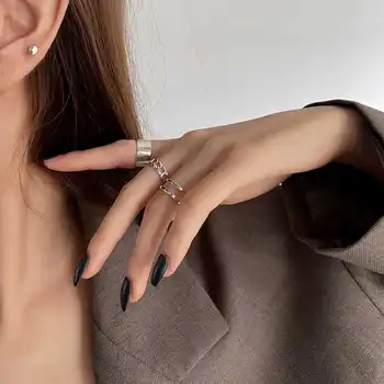 Lav Pris, Nye Mode, Smykker, Vintage Designer Kvindelige Hip Hop Munden Justerbar Finger Pige Ring Bridal Wedding Ring for Piger